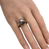 Peacock Tahitian Pearl Ring 14K