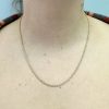 Solid Rope Link Necklace 14K Gold 20 Length worn