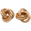 Trinity Love Knot Statement Earrings 14K Gold