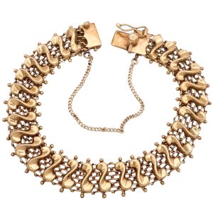 Victorian Revival Mesh Bracelet 18K Gold