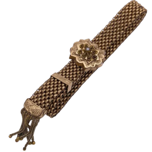 Victorian Seed Pearl Slide Bracelet Gold Filled
