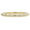 0.09ctw Diamond Textured Stack Band 14K Front