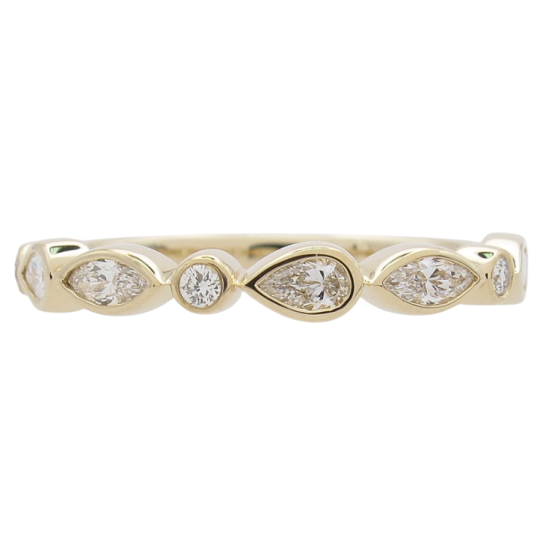 0.31ctw Fancy Diamond Band Ring 14K Gold