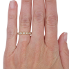 0.31ctw Fancy Diamond Band Ring 14K Gold worn