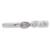 0.31ctw Fancy Diamond Bezel Band Ring 14K Gold side