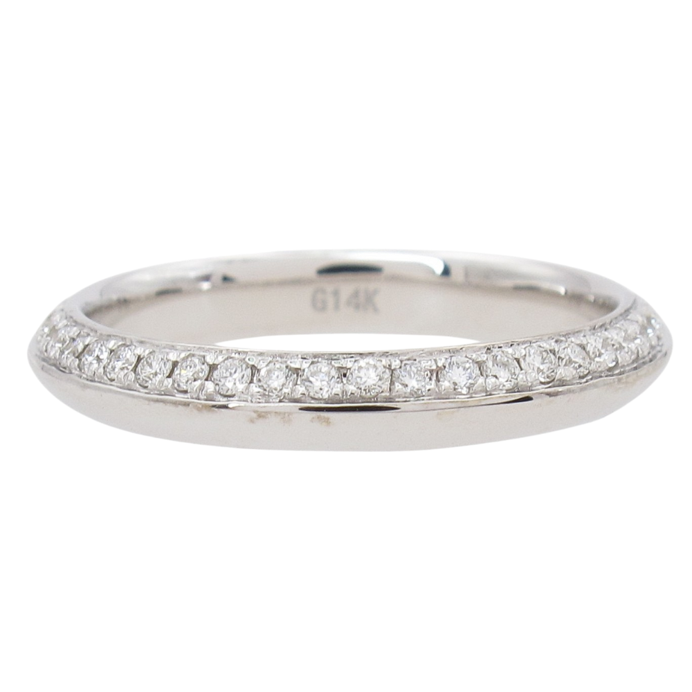 0.32ctw Diamond Half Pave Eternity Band Ring 14K Gold
