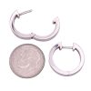 0.36ctw Diamond Hoop Earrings 14K White Gold size