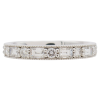0.61ctw Baguette & Round Diamond Stack Band 14K front