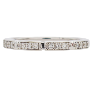 .09ctw Diamond Sectioned Half Stack Band 14K