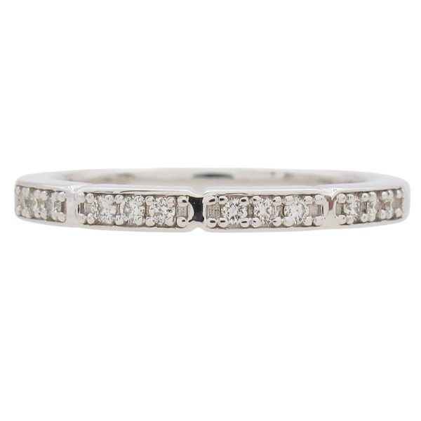 .09ctw Diamond Sectioned Half Stack Band 14K