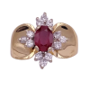 1.46ctw Natural Ruby & Diamond Ring 14K