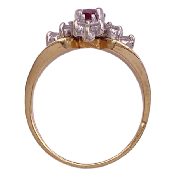 1.46ctw Natural Ruby & Diamond Ring 14K (3)
