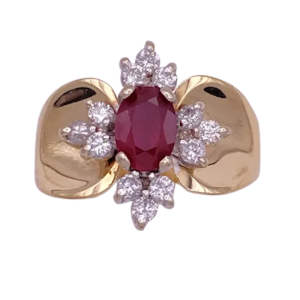 1.46ctw Natural Ruby & Diamond Ring 14K