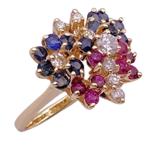 1.77ctw Jeweled Butterfly ring 14K (1)