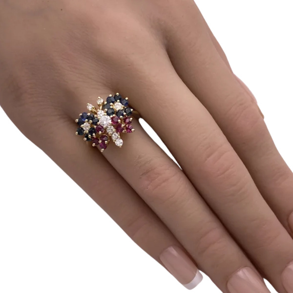 1.77ctw Jeweled Butterfly ring 14K (3)