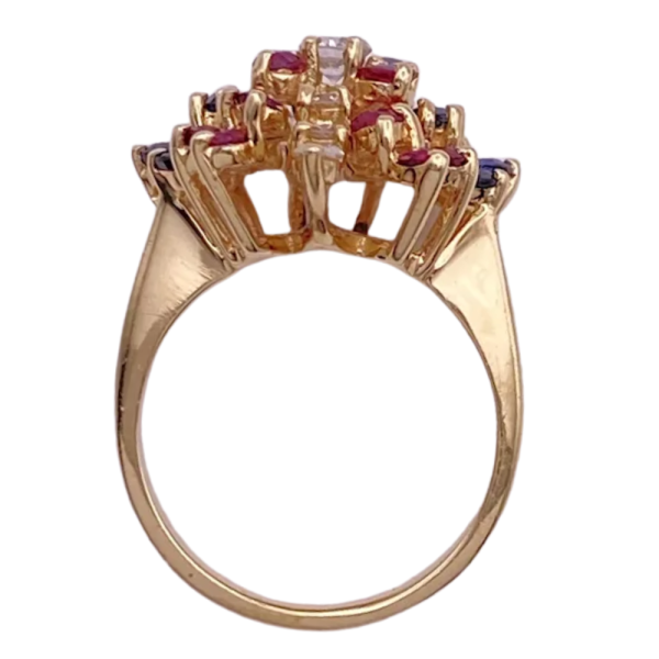 1.77ctw Jeweled Butterfly ring 14K (4)