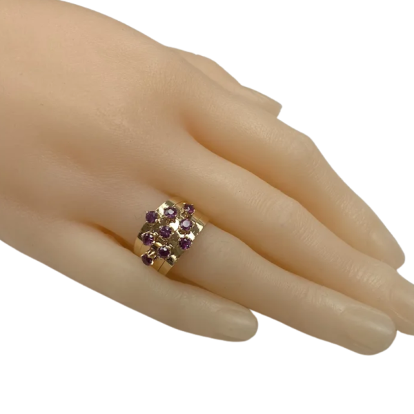 1.80ctw Ruby Harem Ring18K