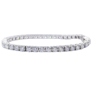 10ct Round Diamond Tennis Bracelet 18K