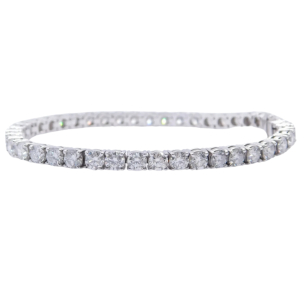 10ct Round Diamond Tennis Bracelet 18K