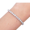 10ct Round Diamond Tennis Bracelet 18K worn