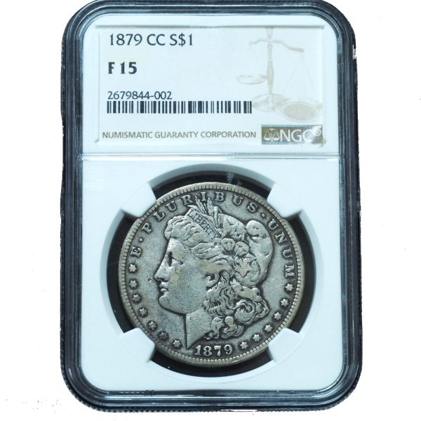 1879-CC Morgan Dollar F12 NGC