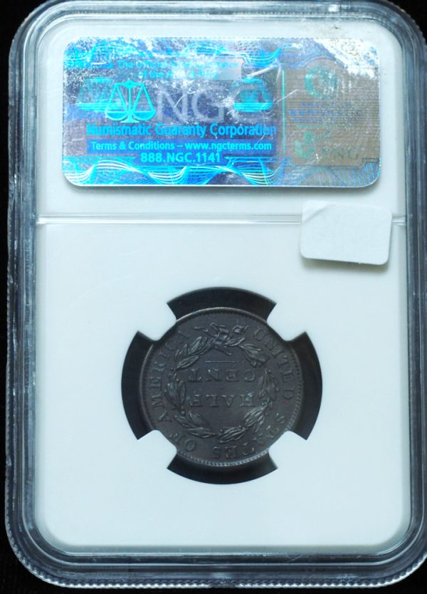 1833 Classic Head Half Cent AU53 NGC
