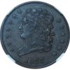1833 Classic Head Half Cent AU53 NGC