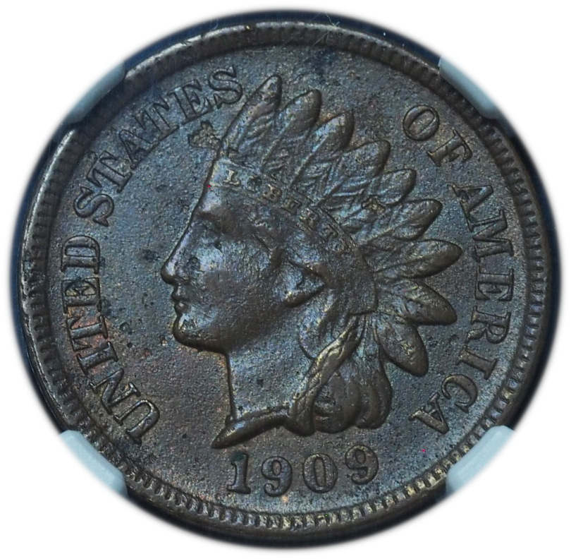 1909-S Indian Head Penny AU Details NGC