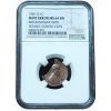1981-D Lincoln Memorial Penny Broad Struck Double Curved Clip Errors MS64 BN NGC