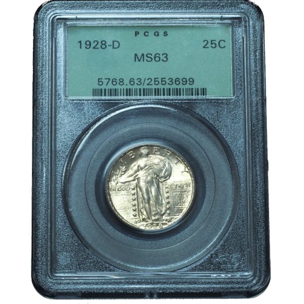 1928-D Standing Liberty Quarter MS63 PCGS OGH