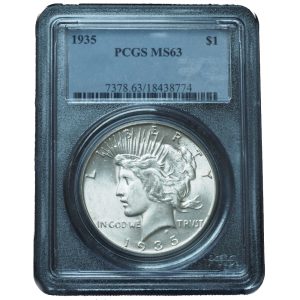1935 Peace Dollar MS63 PCGS