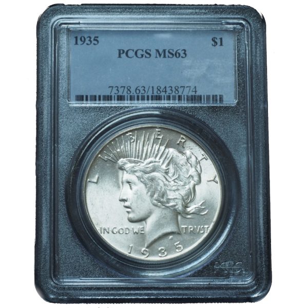 1935 Peace Dollar MS63 PCGS