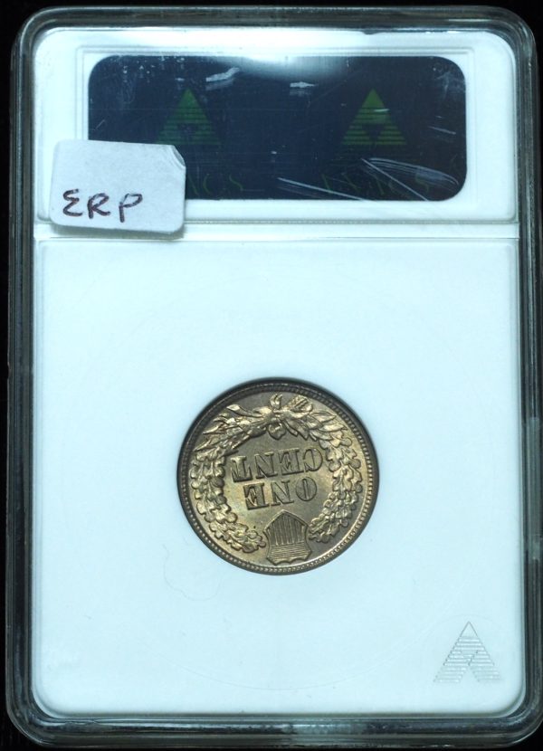 1861 Indian Head Penny MS64 ANACS Old Soapbox