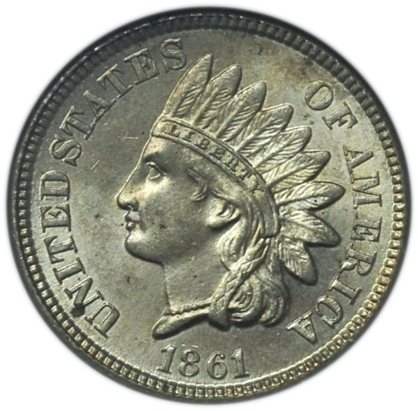 1861 Indian Head Penny MS64 ANACS Old Soapbox