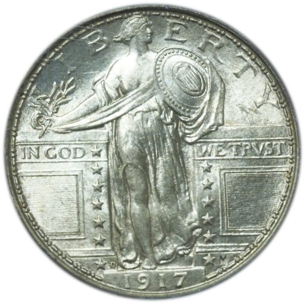 1917-D Standing Liberty Quarter Type 1 MS64FH PCGS