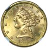 1885-S $5 Gold Liberty Half Eagle MS65+ NGC