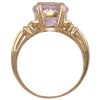 3.30ct Morganite Solitaire Ring 14K Gold profile