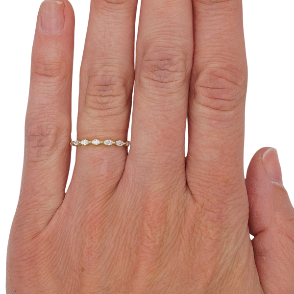 .30ctw Marquise Diamond Half Stack Band 14K (3)