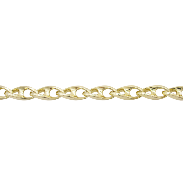 7mm Twisted Mariner Fancy Link Gold Chain 14K, 23'' (2)