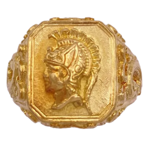 Ancient Roman Revival Men's Ring 21K (1)