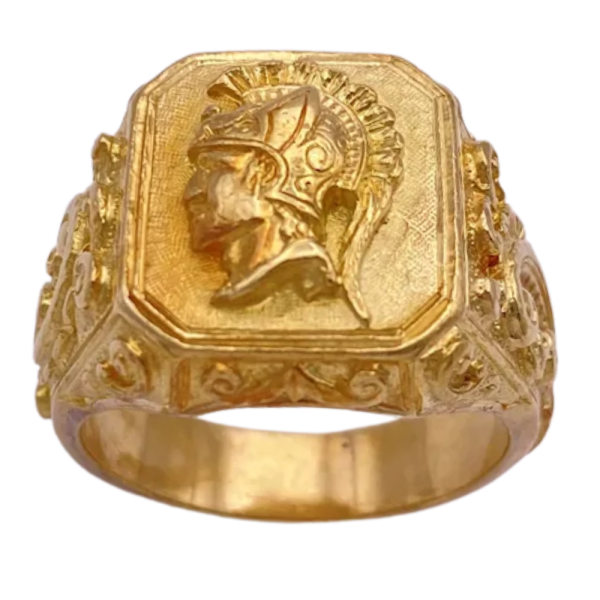 Ancient Roman Revival Men's Ring 21K (2)