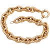 Chunky Oval Link Fashion Bracelet 14K Gold