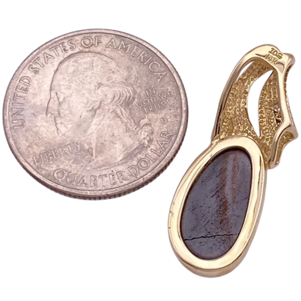 Contemporary Boulder Opal Slide Pendant 14K (3)