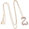 Jane Seymour 0.50ctw Diamond Open Heart Necklace 14K Gold full