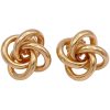Knot Stud Earrings 14K Yellow Gold