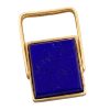 Lapis Lazuli 2 in 1 Ring & Pendant 18K Gold pendant