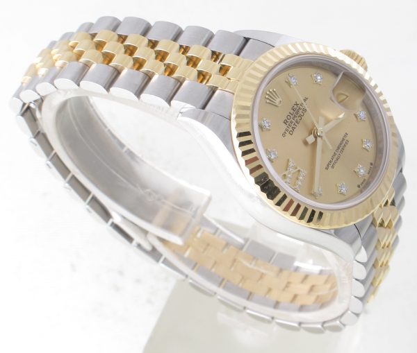 Pre-Owned Ladies Rolex 28MM Datejust (2024) Two Tone Model 279173 Right
