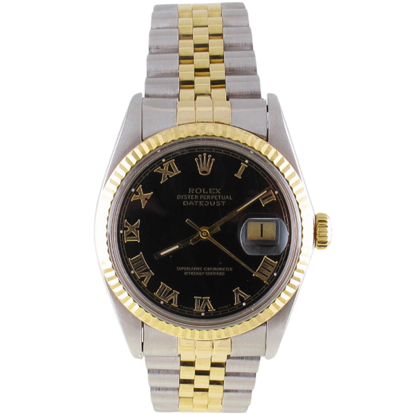 Pre-Owned Rolex 36MM Two Tone Datejust (1988) 16013 Front
