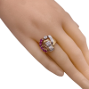 Retro 1.24ctw Ruby & Diamond Ring 14K (3)