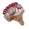 Retro 1.24ctw Ruby & Diamond Ring 14K (4)